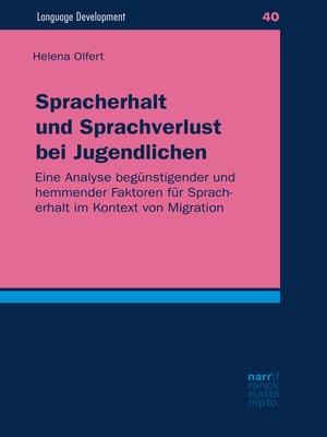 cover image of Spracherhalt und Sprachverlust bei Jugendlichen